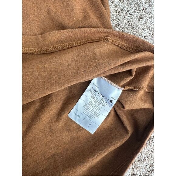 Carhartt Loose Fit Heavyweight
Pocket Logo T-Shirt Short Sleeve Brown Men’s L - Picture 7 of 7